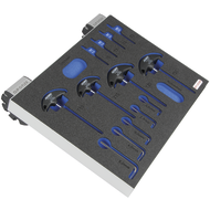 Tablar MINI (0/45°) Innenmaße LxBxH 213x206x30mm RAL9006 inkl. Sockeln